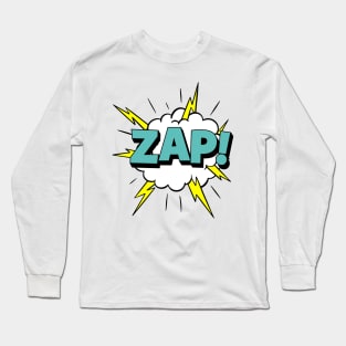 Zap! pop art design Long Sleeve T-Shirt